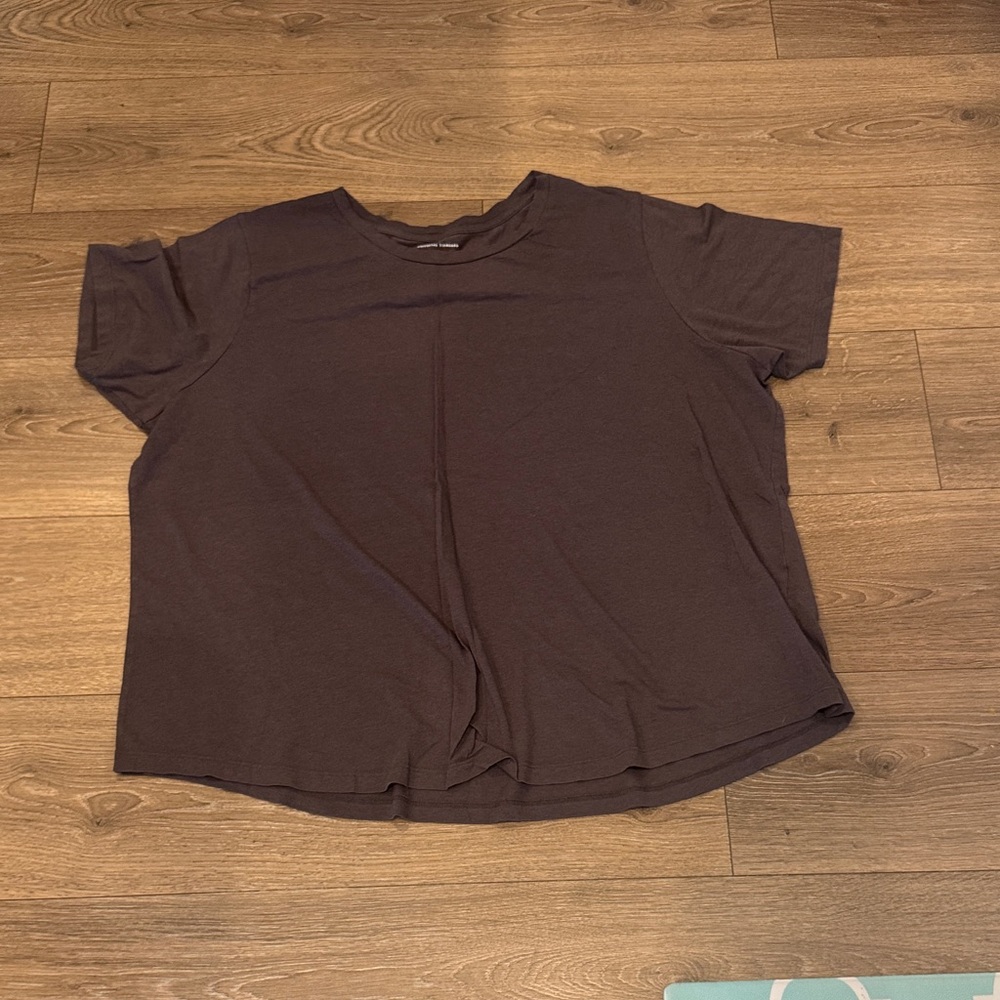 Universal Standard Dark Brown Short Sleeve Tee